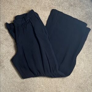a new day Women's Elegant Black Wide-Leg Pants